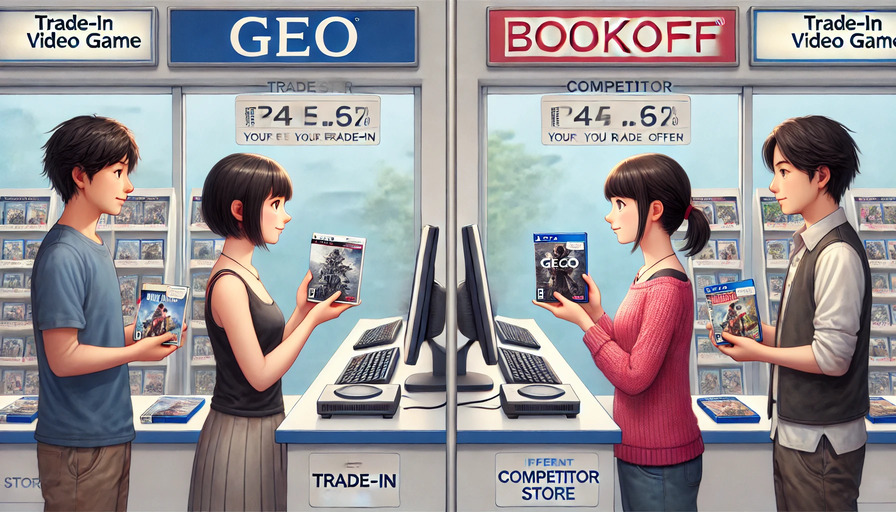 GEOのゲーム買取と他社の違い