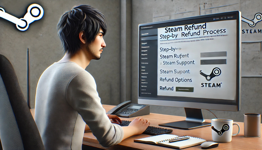 Steam返金のやり方を手順で説明する