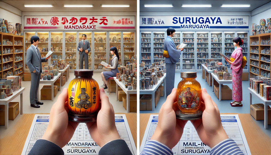まんだらけの買取持ち込みを比較検討