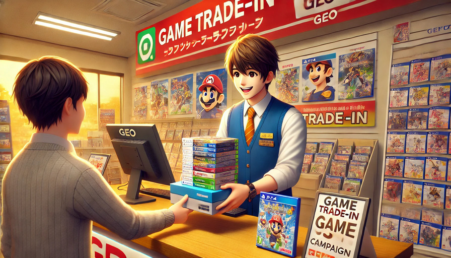 ゲオで実施されるゲーム買取キャンペーンの内容