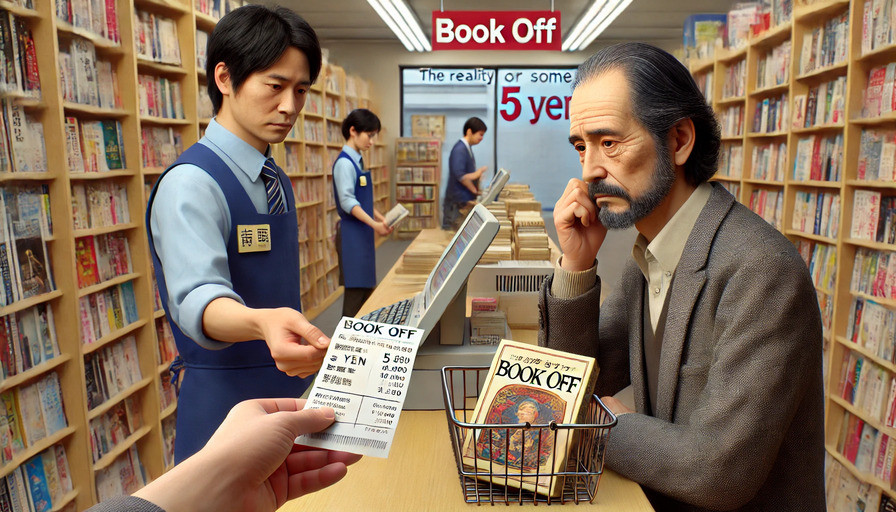 ブックオフで買取価格が5円になる現実