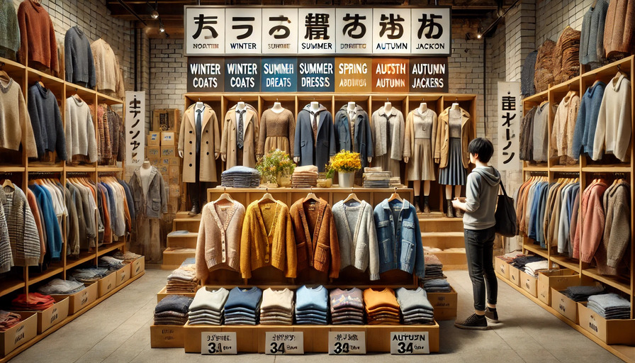 ブックオフで買取できる季節の服