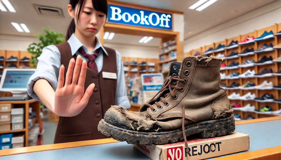 ブックオフで靴が買取不可となる条件