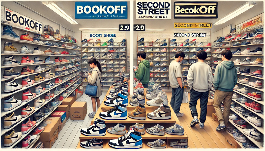ブックオフと他店の靴買取を比較