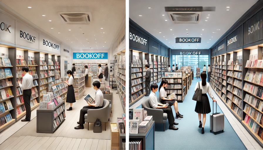 ブックオフの古着専門店舗と通常店舗の違い