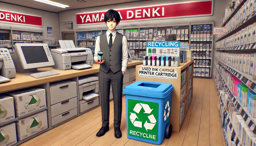 ヤマダ電機で実施されているインク買取の仕組み