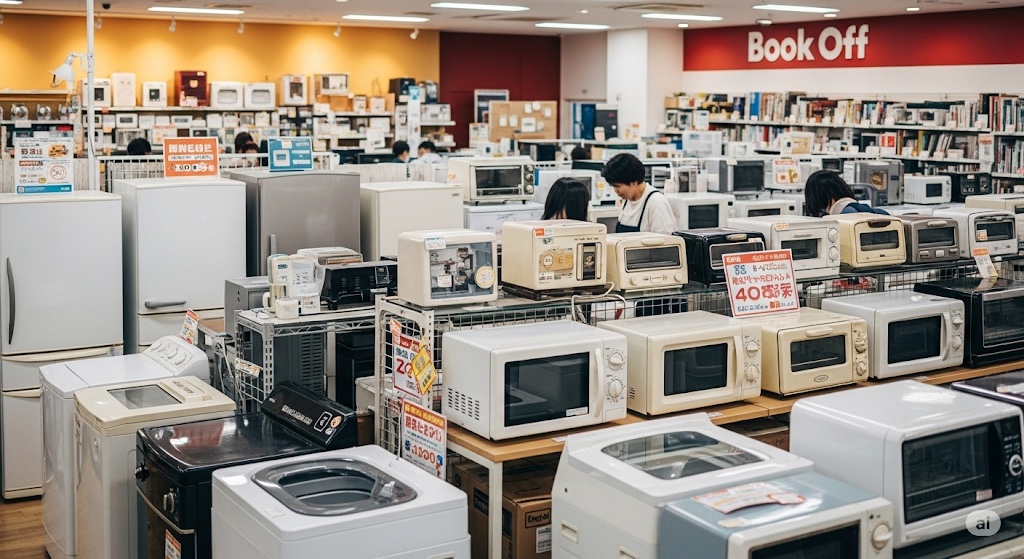 10年以上古い家電の買取、ブックオフでは？