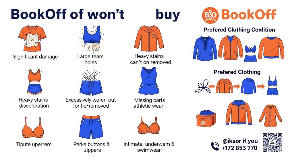 ブックオフで売らない方がいい服の特徴