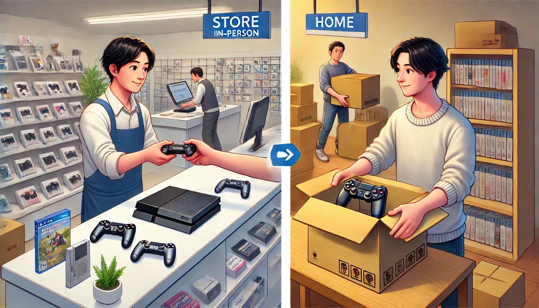 宅配と店舗どちらが良い？サービス比較