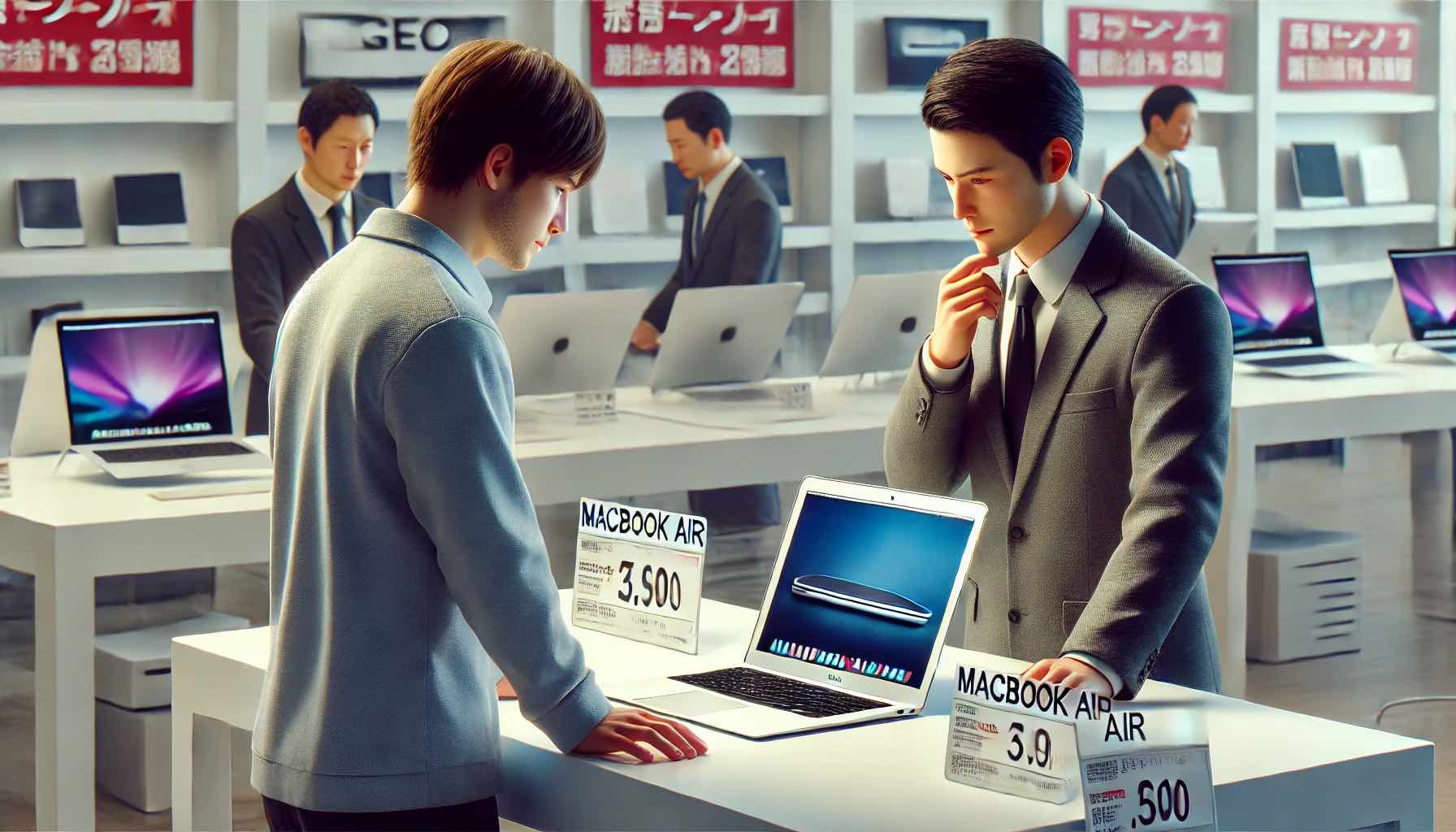 MacBook Airの買取相場はゲオでいくら？