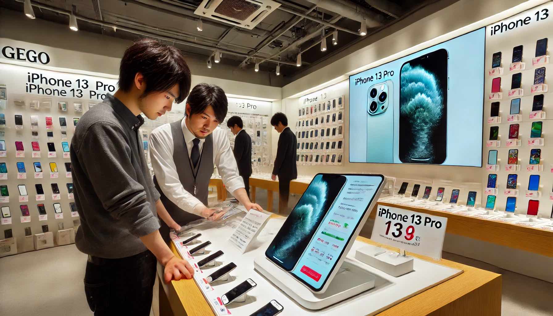 最新のiPhone13pro買取価格ゲオでの状況