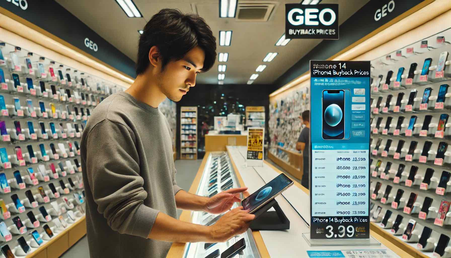 最新のiPhone14買取価格をゲオで確認
