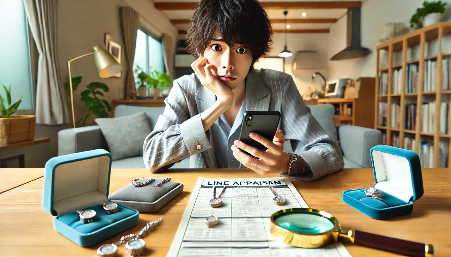 LINE査定と実際の買取額の差に注意
