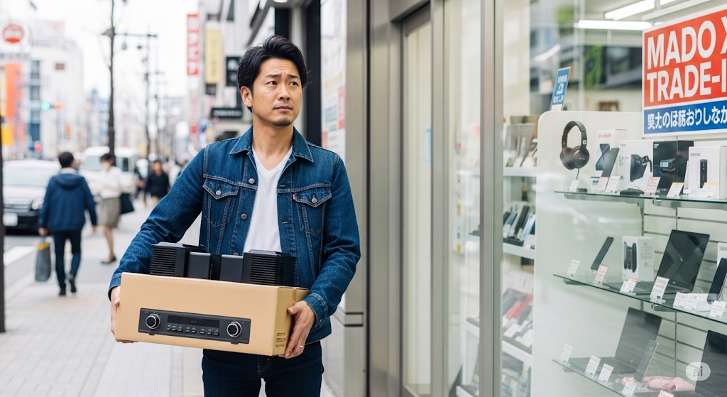 オーディオ買取の持ち込みは得策か？