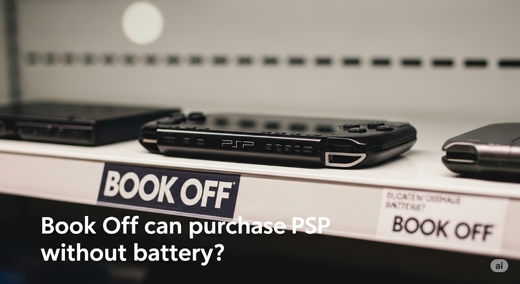 PSPバッテリーなしの買取、ブックオフでは？