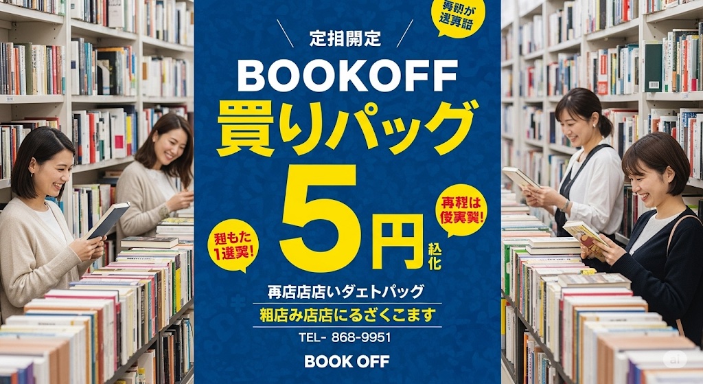ブックオフの買取キャンペーン情報