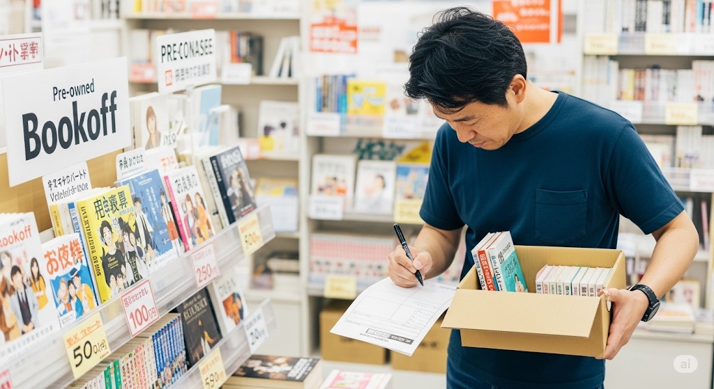 ブックオフ買取ダンボール利用方法と注意点