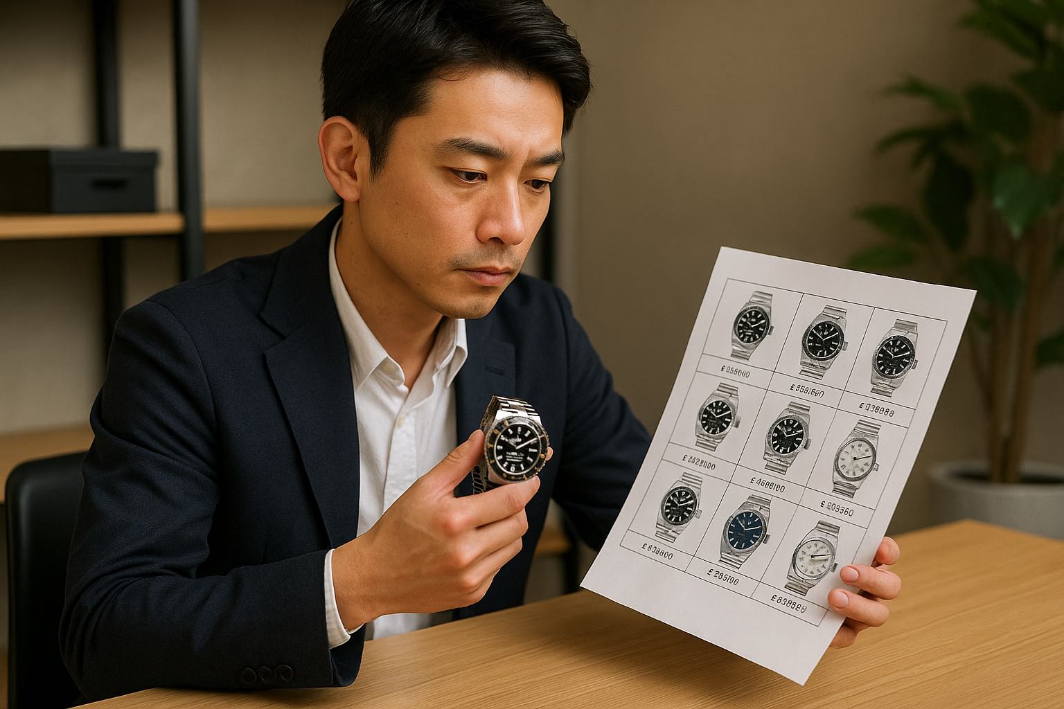 ロレックス買取相場表でモデルごとの価格を把握