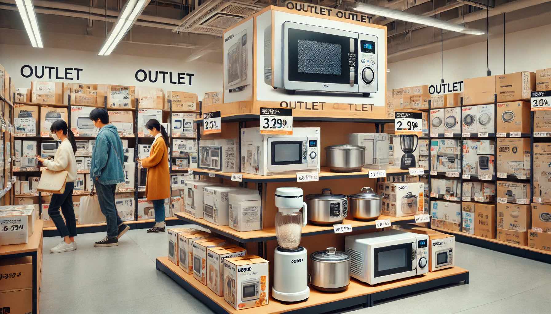 アウトレット品の扱いと違い