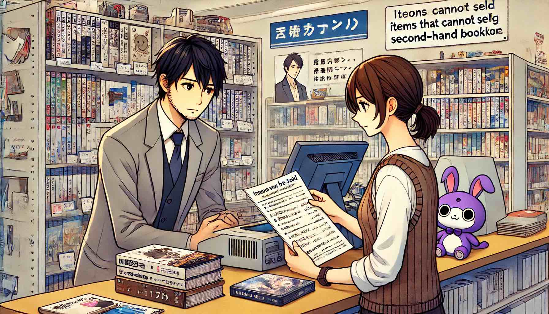 古本市場で買取できないものの具体例