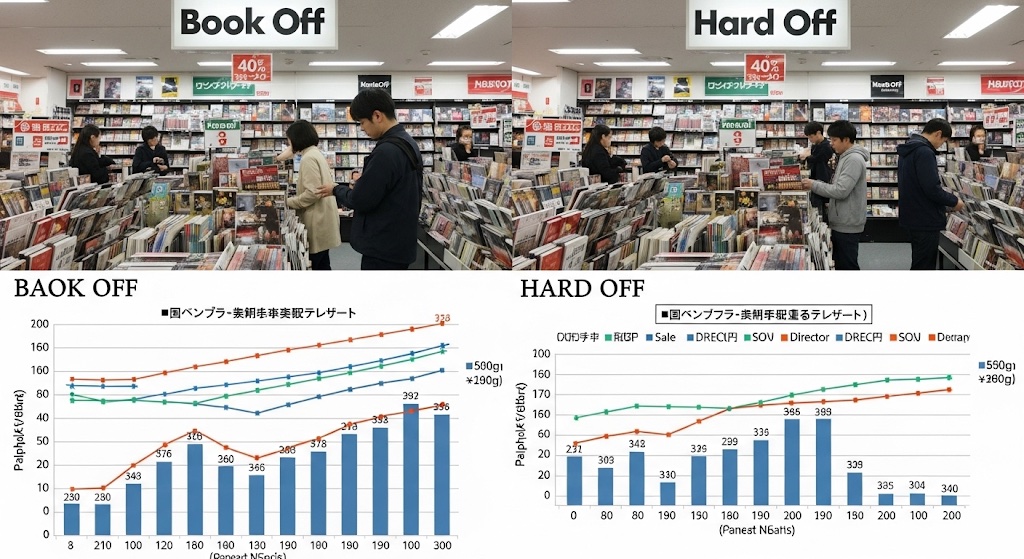 ブックオフとハードオフ、買取の違い
