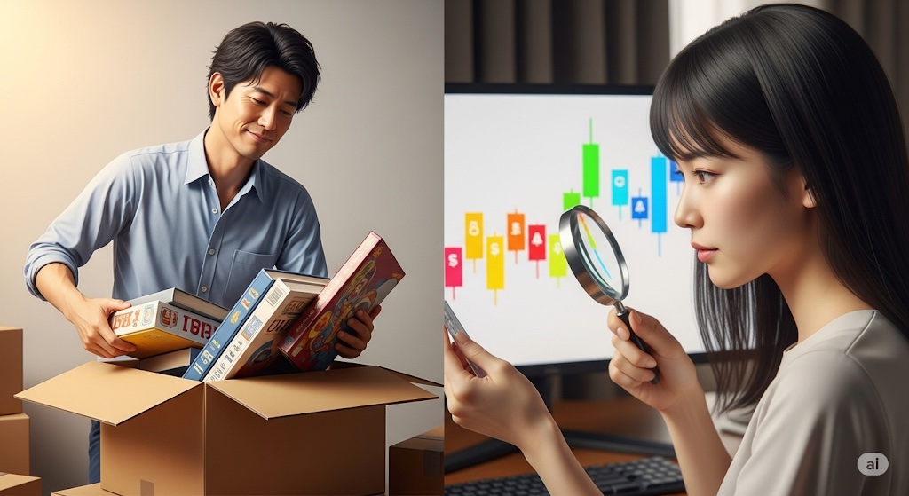 駿河屋の「あんしん買取」と「かんたん買取」の違いの比較