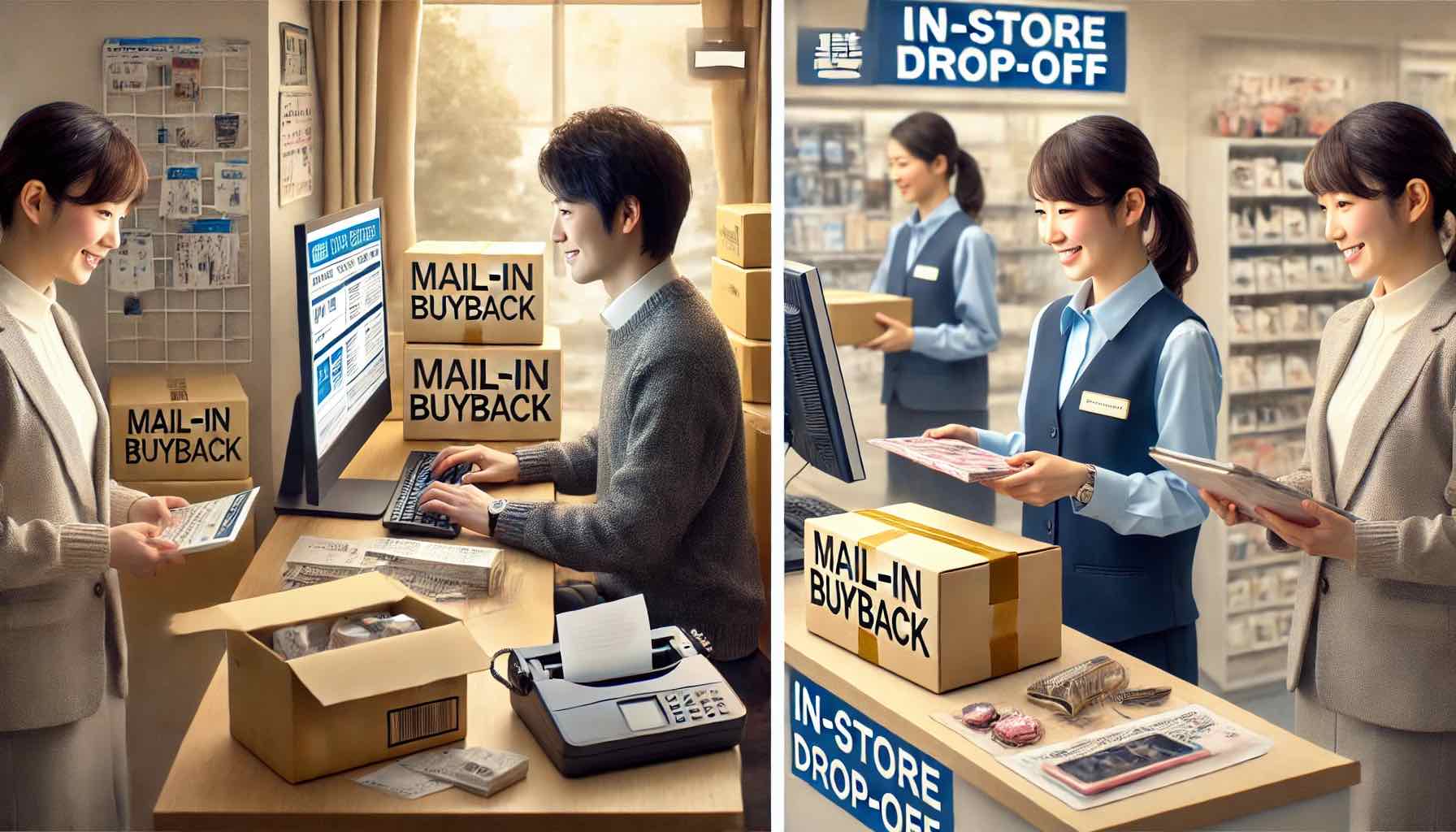駿河屋のスマ得とあんしん買取の違いとは