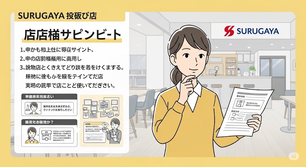 駿河屋 店舗受け取り利用時の留意点