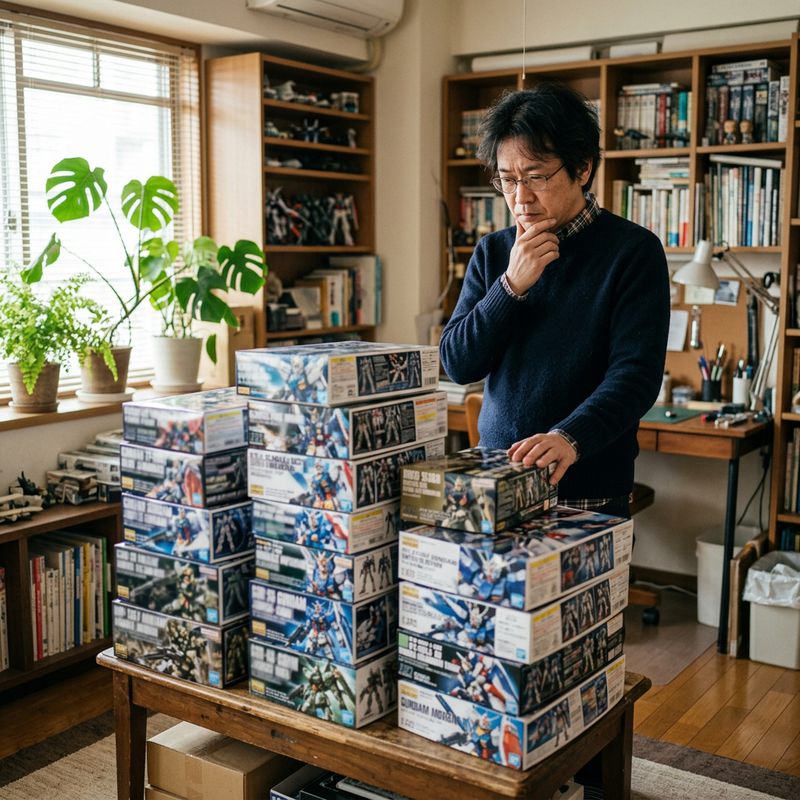 ガンプラ買取で悩む人