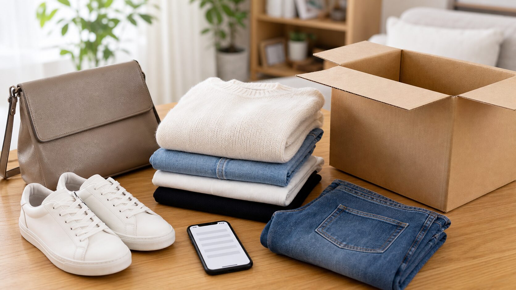 セカンドストリート宅配買取に出すブランド服とバッグ