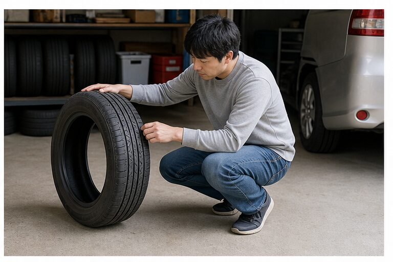 タイヤ買取は残り溝と製造年で候補が変わるの内容をイメージする写真