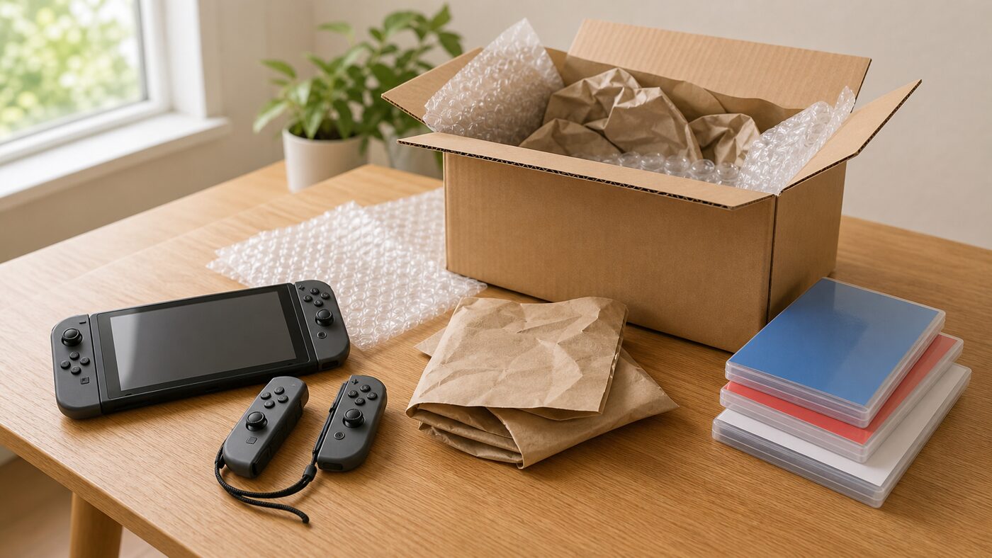 査定前に箱と付属品をそろえるの内容をイメージする写真