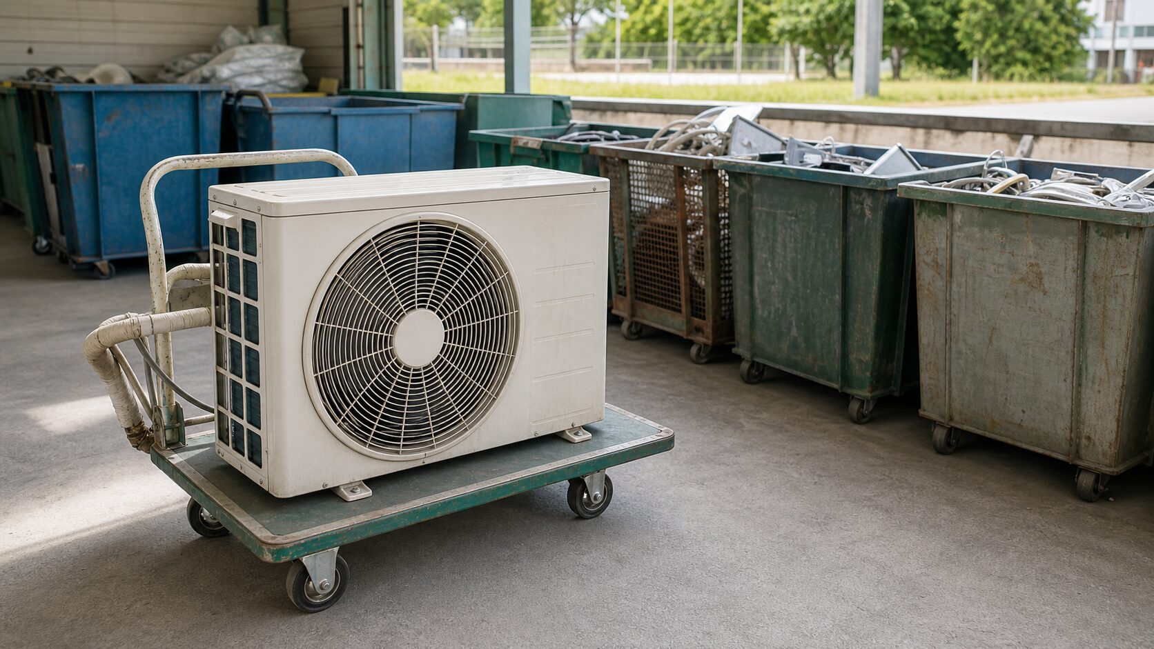 エアコンは家電リサイクル対象として確認するの内容をイメージする写真