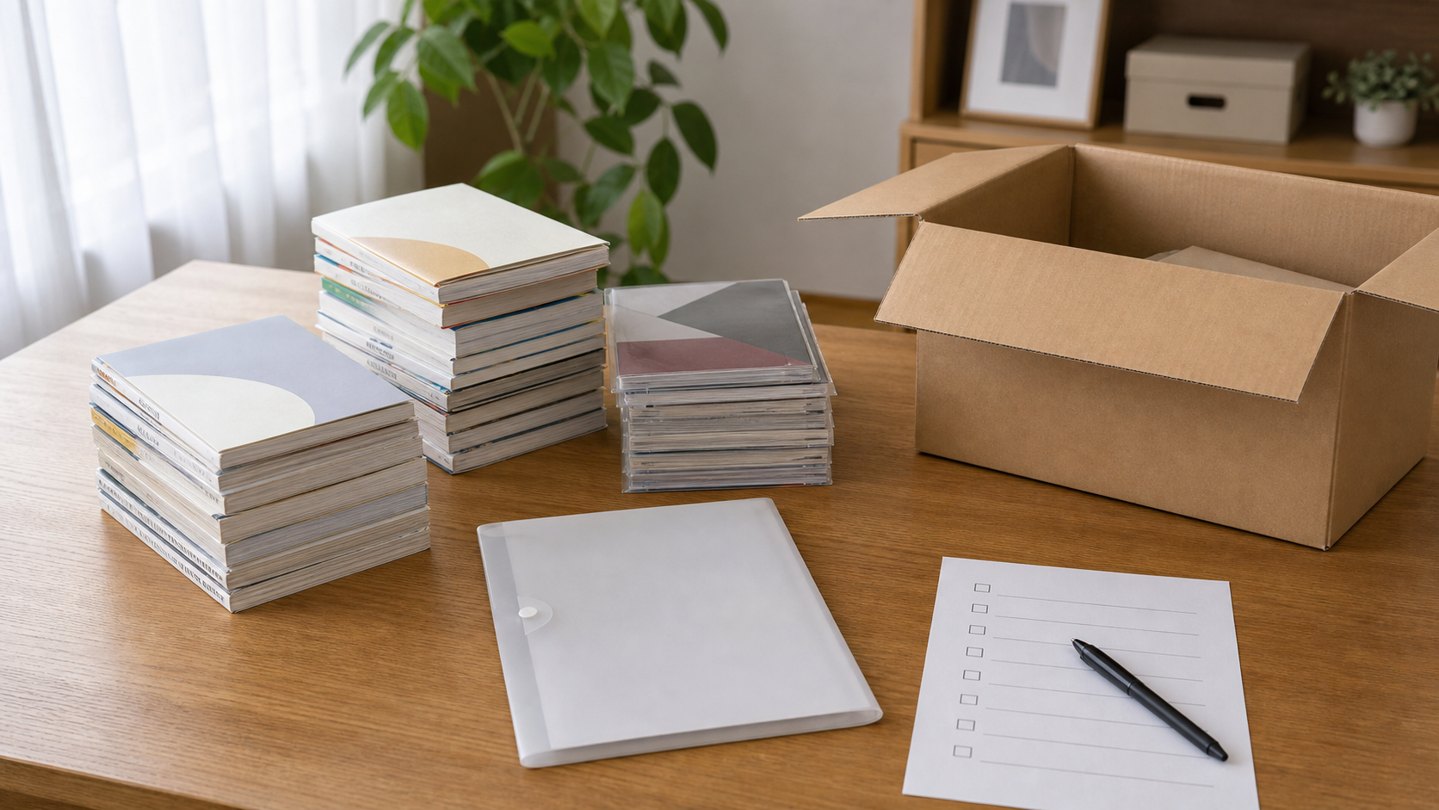 同人誌や年齢制限のある品は持ち込み条件を確認するの内容をイメージする写真