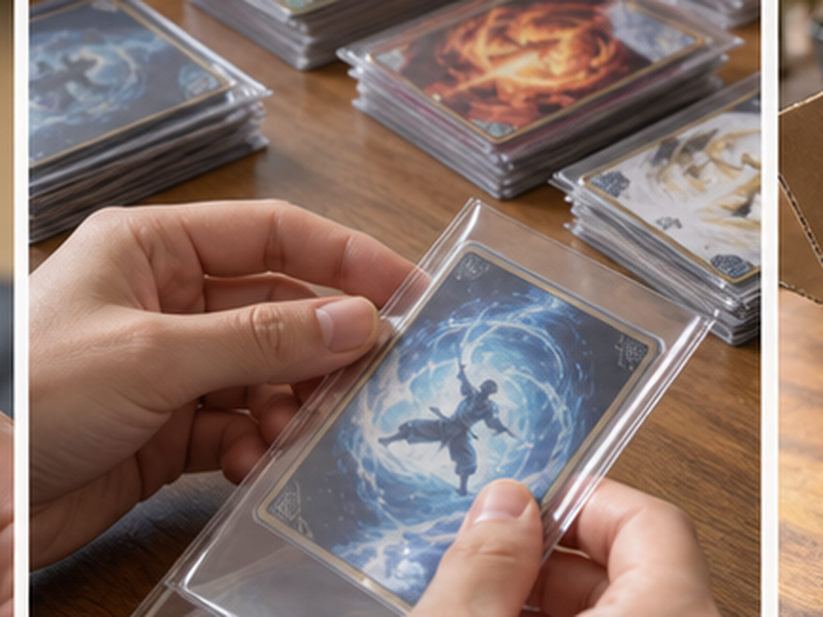 大量のドラゴンボールカードの付属品と保護