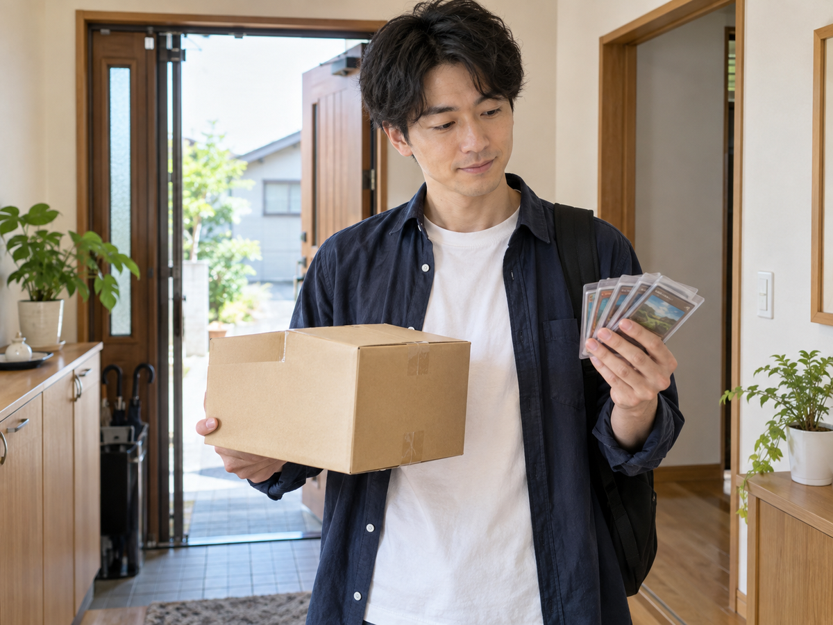 売り方を決めて発送準備する場面