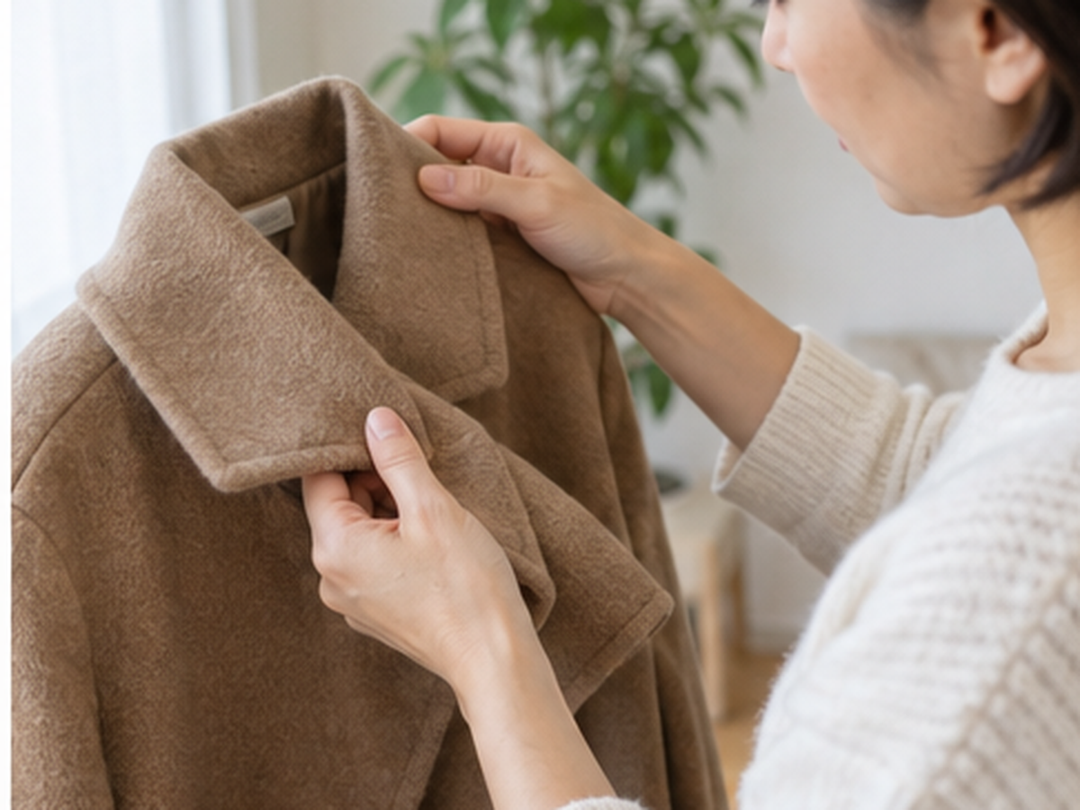 夏に見直したコートや冬に見つけた薄手のブランド服の状態確認