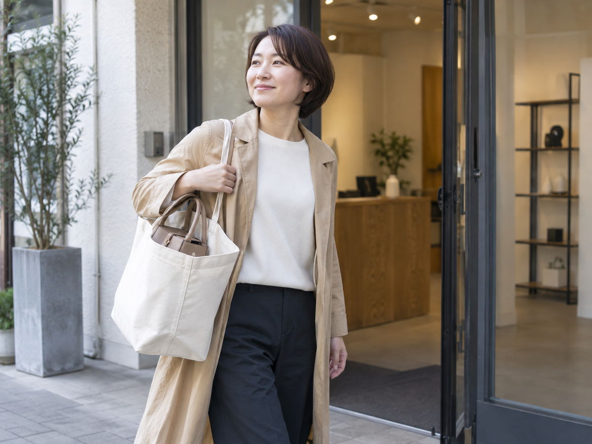 同じ付属品をそろえる場面