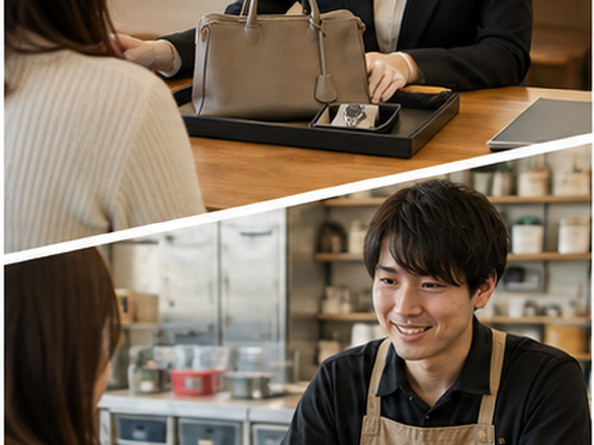 ブランドバッグ、時計、ジュエリー、衣料などの売却候補の状態整理