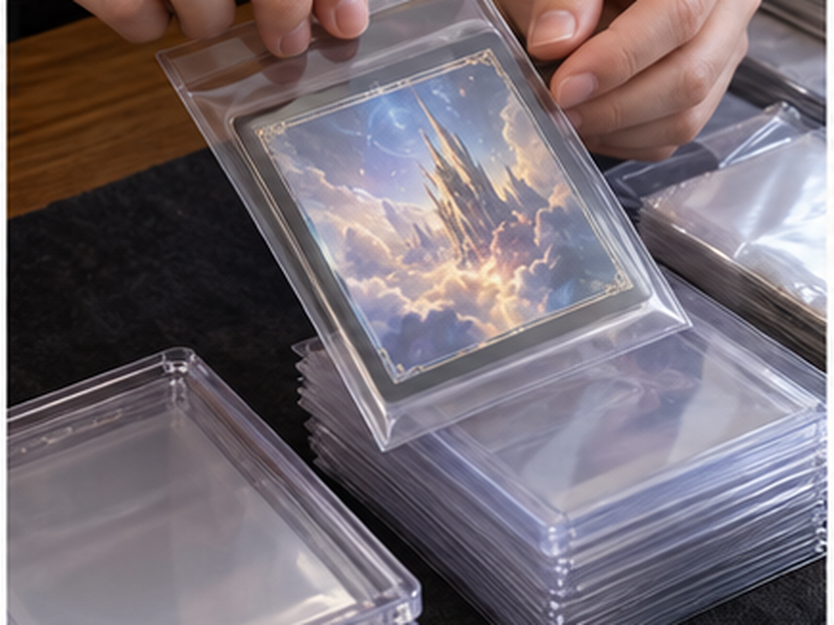 大量にたまったマジック：ザ・ギャザリングのカードの付属品と保護