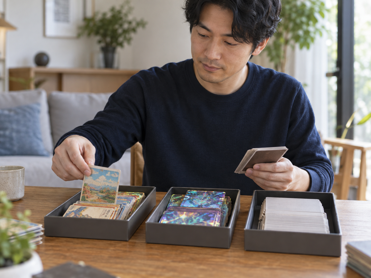 高額候補と大量品を分ける場面
